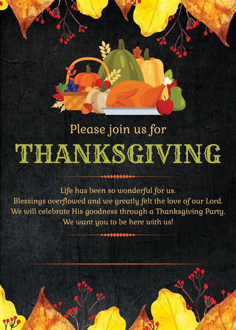 Thanksgiving Card Design Free Download