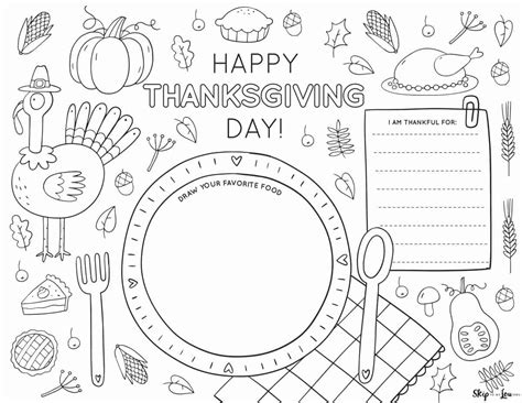 5 Ways to Create a Thanksgiving Printable Placemat