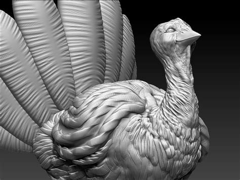 Thanksgiving Turkey 3D Model 3D Printable Obj Stl Mtl Cgtrader Com