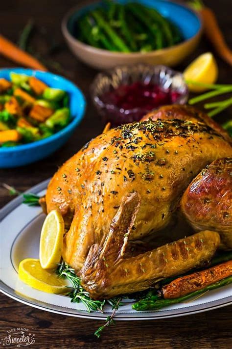 Thanksgiving Turkey How To Cook The Best Juicy Herb Roasted Turkey