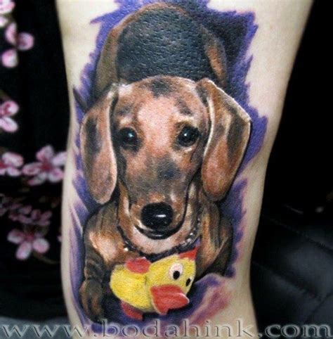 The 23 Coolest Dachshund Tattoo Designs In The World