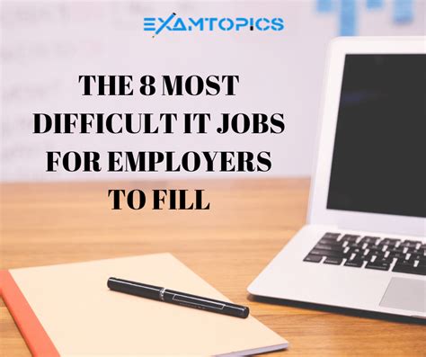 The 8 Most Difficult It Jobs For Employers To Fill Examtopics News