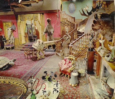 The Addams Family S Living Room Was Pink Addams Family House