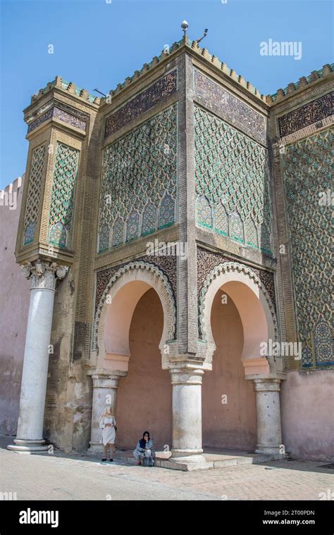 The Bab El Mansour The Historic Monumental Gate In The Old City Of