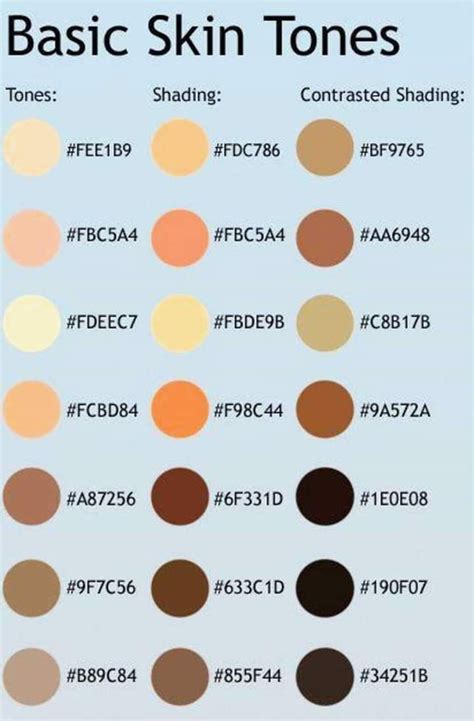 The Best 19 Human Skin Color Hexadecimal Gets Perangkat Sekolah