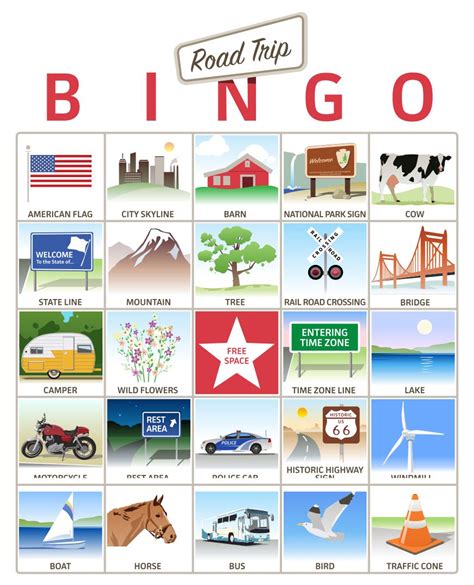 The Best Road Trip Bingo Printables Tristan Website