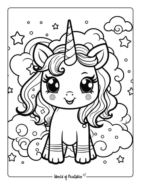 The Best Unicorn Coloring Pages For Kids Adults World Of Printables