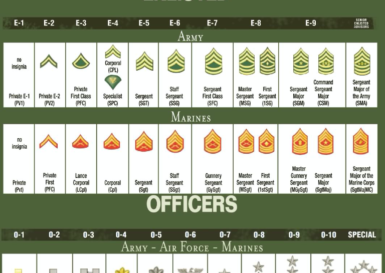 The Complete List Of Us Military Ranks In Order Sandboxx