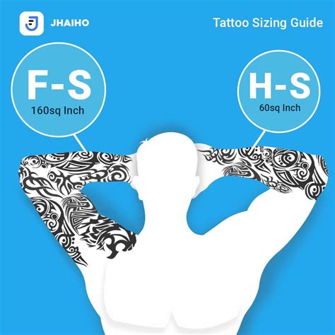 The Jhaiho Tattoo Sizing Guide Tattoo Sizes Knowing What You Want