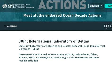 The Joint International Laboratory Of Deltas Joint Delta Project