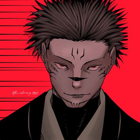 The King Of Curses Ryomen Sukuna Tx Coloring R Jujutsukaisen