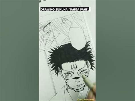 The King Of Curses Sukuna Manga Panel Drawing Sukuna Art Youtube