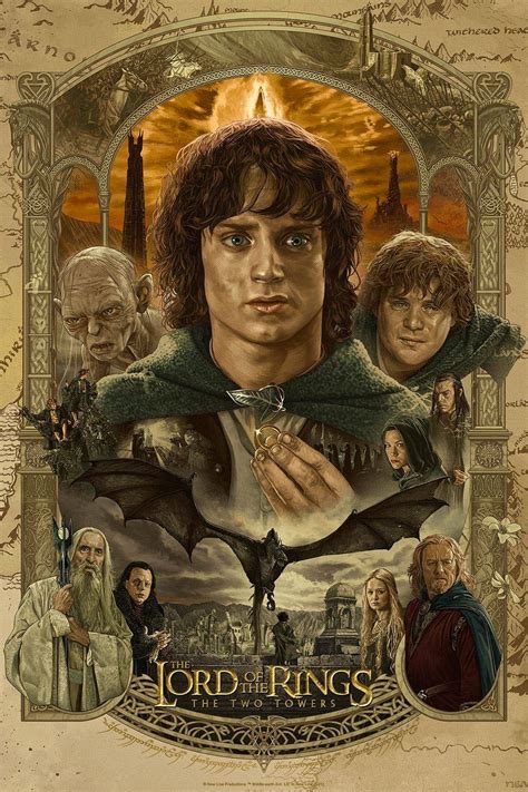 The Lord Of The Rings The Two Towers Poster By Ruizburgos