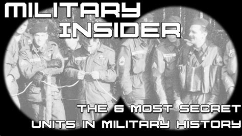 The Most Secret Units In Military History Youtube