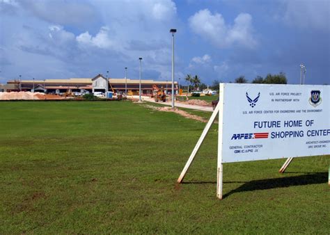 The New Aafes Shopping Center Shows Great Progress Andersen Air Force