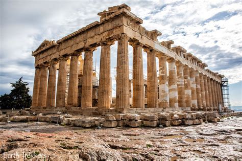 The Parthenon Temple On The Athenian Acropolis In Athens Greece