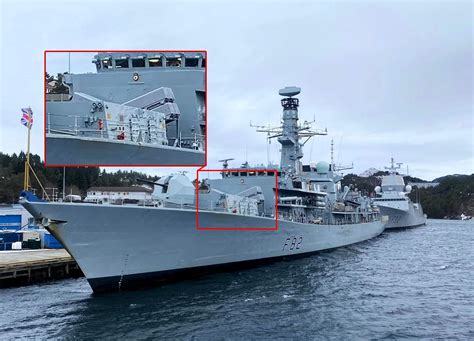 The Royal Navy Type 23 Frigate Has Re Equipped Its With Naval Strike Missiles Nsm