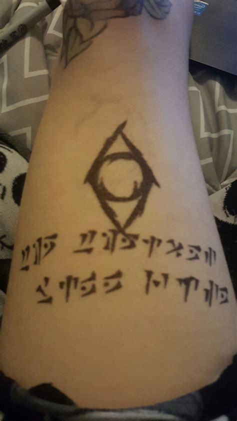 The Thieves Will Rise Skyrim Guild Shadow Symbol Tattoo Skyrim