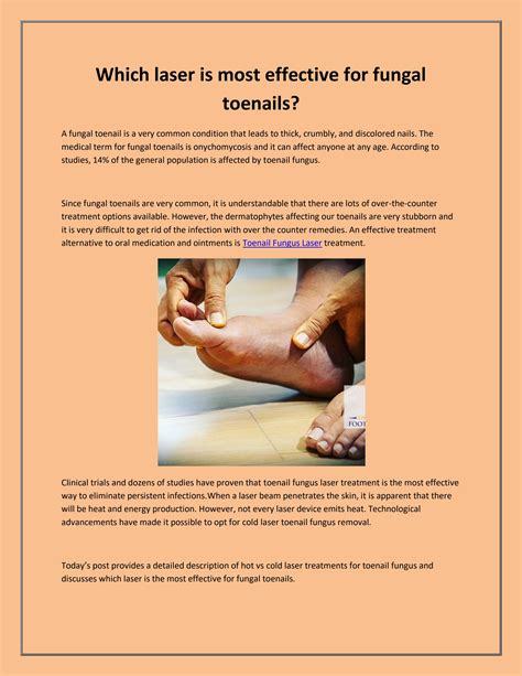 The Title Of Your Publicationwhich Laser Is Most Effective For Fungal Toenails By Oc Feet Issuu