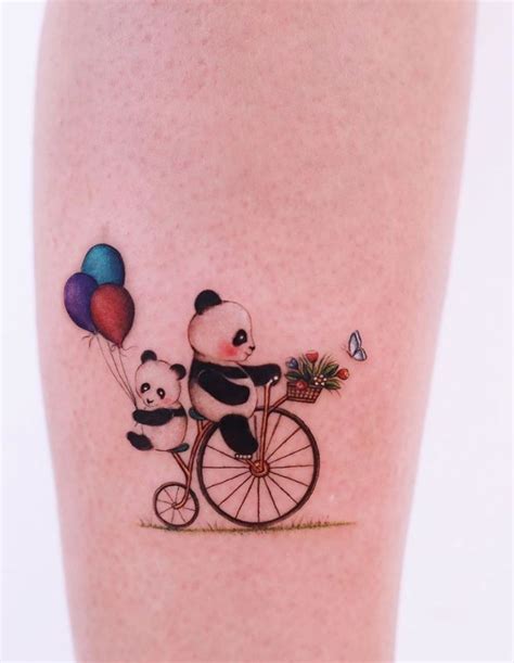 The Unbearably Cute Panda Tattoos Designs