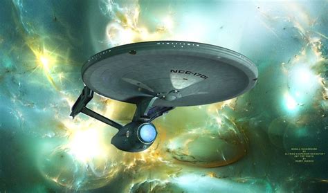 The Uss Enterprise Refitted Exploring And Charting A Nebula Star