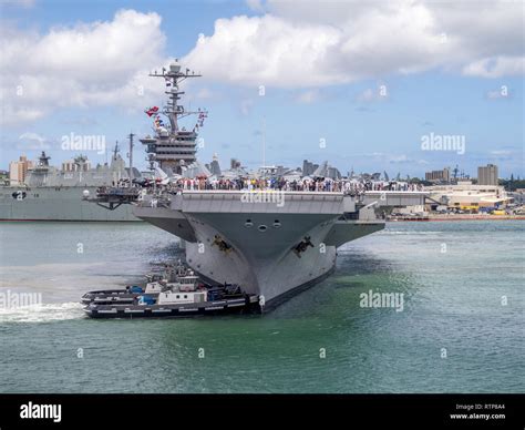 The Uss John C Stennis On August 5 2016 In Pearl Harbor Usa The