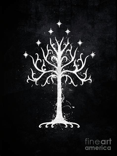 The White Tree Of Gondor Metal Poster Print Jonathon Summers