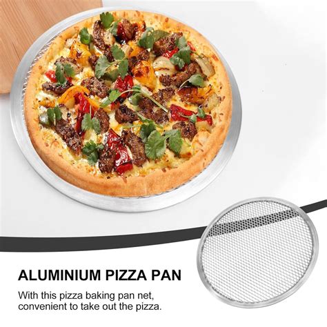 Thickened Stainless Steel Perforated Pizza Pan Round Shape Ideal Baking