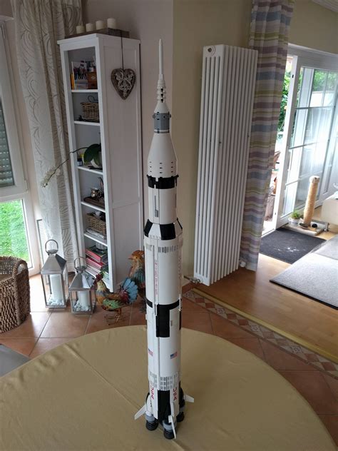 This Lego Saturn V Rocket Which Stands 1 Meter Tall R Mildlyinteresting