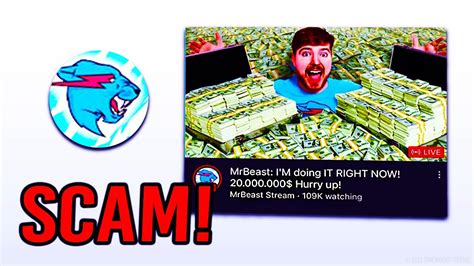 This Mrbeast Scam Stream Got 109K Viewers All Got Scammed Youtube