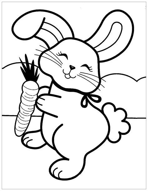 Three Little Bunnies Rabbit Bunny Coloring Pages For Kids