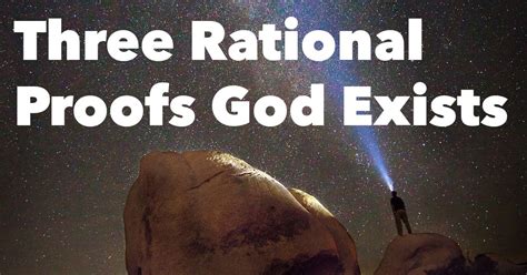 Three Rational Proofs God Exists