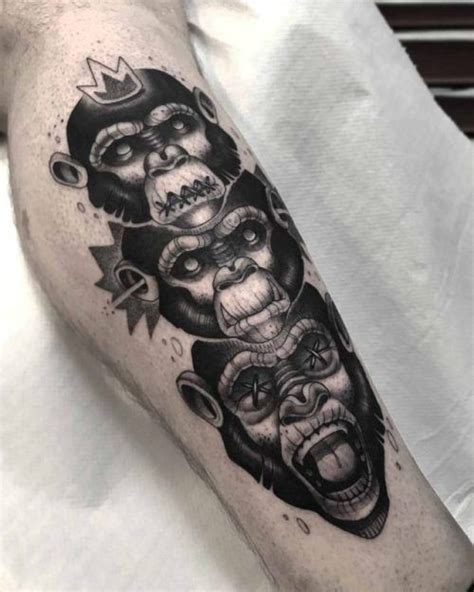 Three Wise Monkeys Tattoo Best Tattoo Ideas Gallery Tatouage Riset