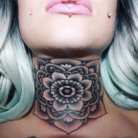 Throat Tattoos For Women