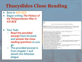 Thucydides History Of The Peloponnesian War Close Reading By Caitie Licciardi