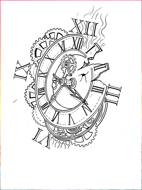 Tick Tock Whimsical Clock Tattoos In 2023 Clock Tattoo Design Clock