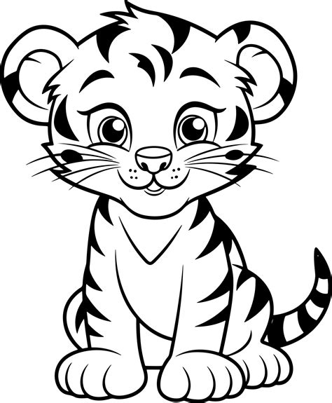 Tiger Coloring Pages For Kids