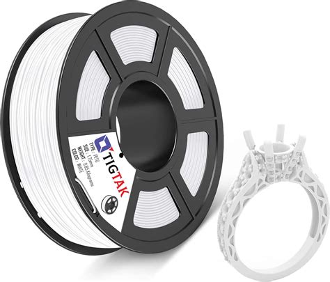 Tigtak 3D Printer Filament Petg 1 75Mm White Dimensional Accuracy