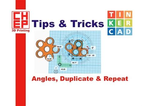 Tinkercad Tips Amp Tricks Angles Plus Duplicate And Repeat Feature Youtube