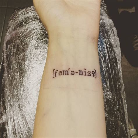 Tiny Tattoos Feminist Tattoo Power Tattoo Empowering Tattoos