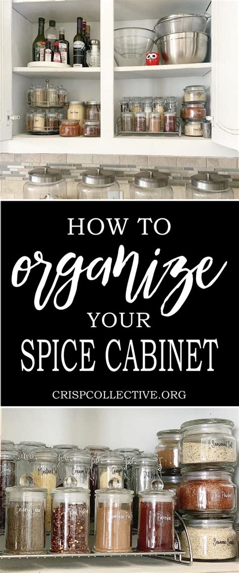 Tips For Organizing Your Spice Cabinet Crisp Collective