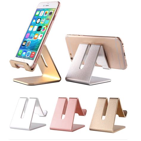 Tobeoneer Desktop Cell Phone Stand Holder Aluminum Solid Portable