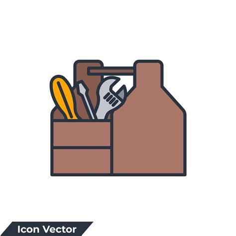 Toolbox Icon Logo Vector Illustration Tool Box Symbol Template For Graphic And Web Design