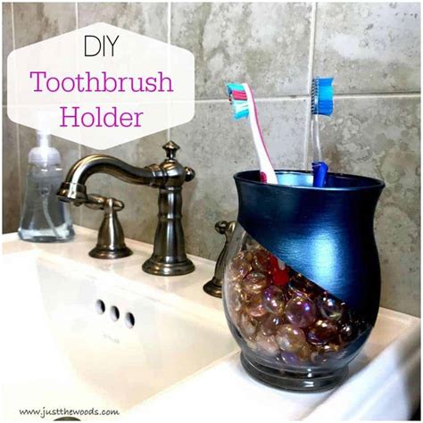 Toothbrush Holder For A Small Bathroom Easy Affordable Diy