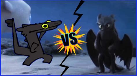 Toothless Dancing Original Vs Meme Youtube