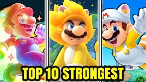 Top 10 Strongest Super Mario Power Ups Super Mario Series By Nintendo