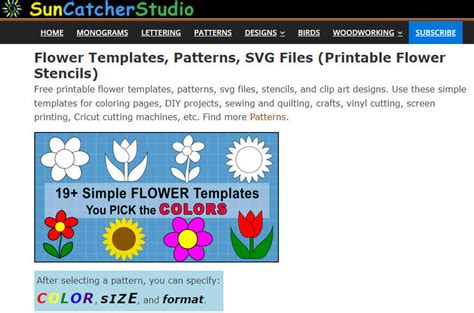 Top 3 Websites For Printable Flower Template Pattern Pdf In 2024 Wps