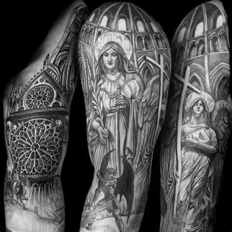 Top 30 Cathedral Tattoos For Men