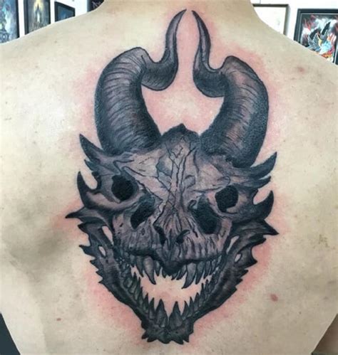 Top 30 Dragon Skull Tattoos Best Dragon Skull Tattoo Designs Ideas