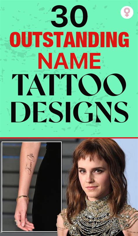 Top 30 Name Tattoo Designs To Honor Your Loved Ones Artofit